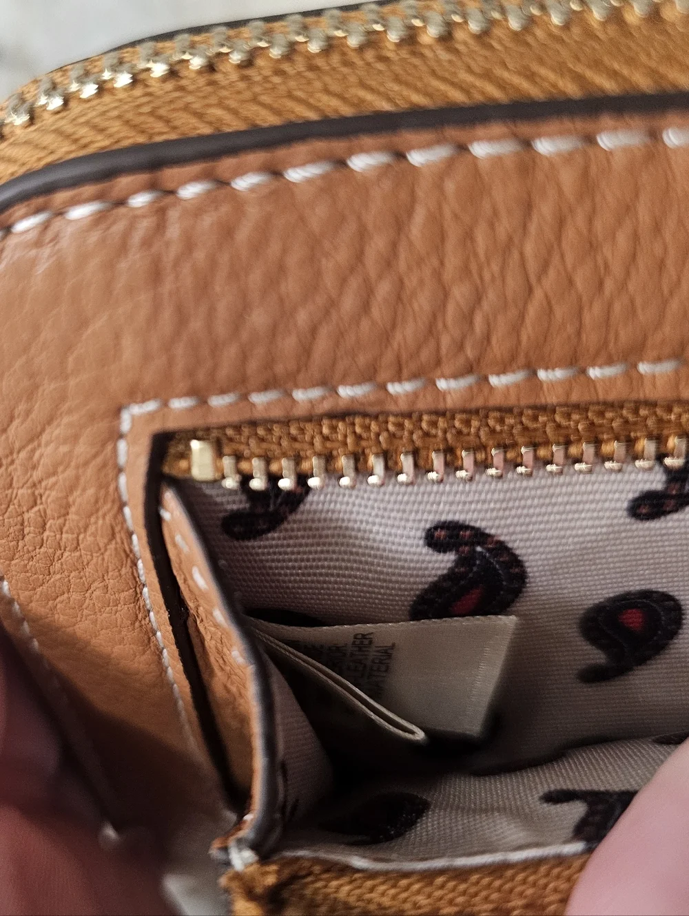 Vera Bradley Roasted Pecan Leather Large Tab Wallet NWT MSRP $145 - Picture 14 of 15